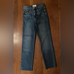 Le Sylvie Slender Straight Jeans in Stallion - FRAME Denim